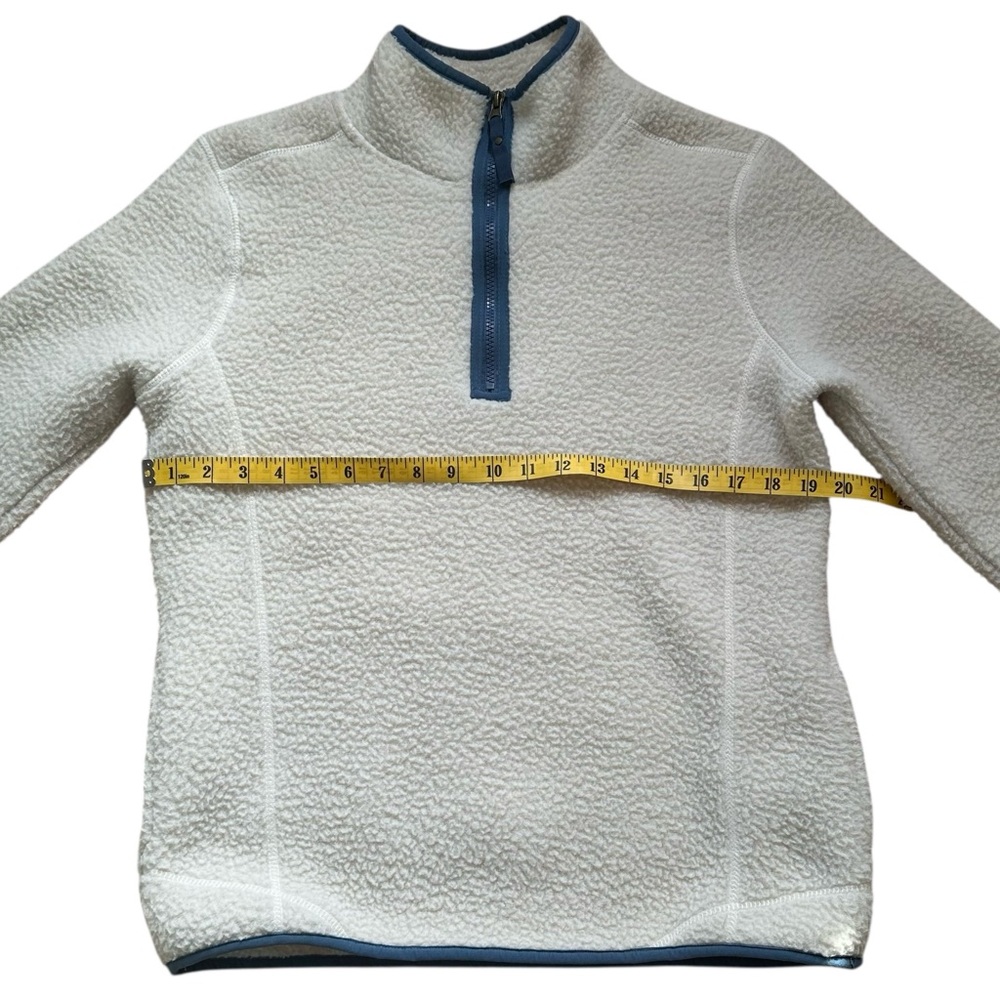 Avalanche Women's Ivory 1/4 Zip Fleece Berber Pullover With Pockets - M - Picture 9 of 10